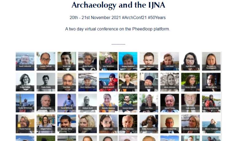 Συμμετοχή της Ατλαντίς στο διαδικτυακό συνέδριο  NAS Conference 2021 - 50 Years of Nautical Archaeology & the IJNA – 20 -21 Νοεμβρίου 2021